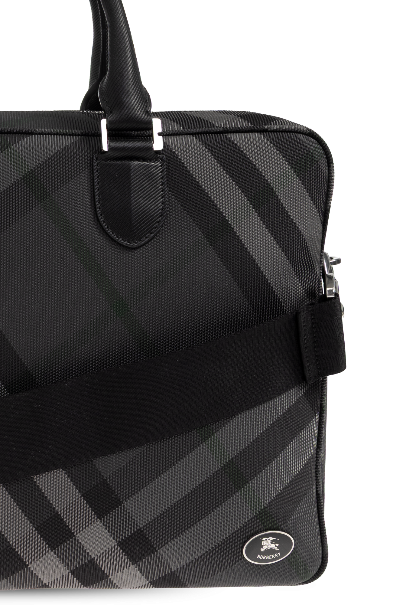 BURBERRY ブラック ケース Burberry Briefcase 'Grid' | Men's | Vitkac